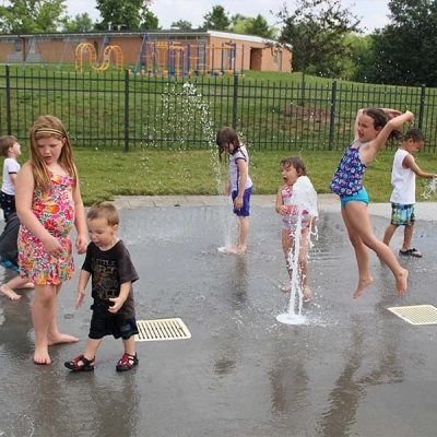 Splash pads help kids cool down during the summer months