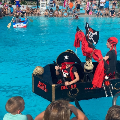 Alligator's Creek is home to many fun events, like the Cardboard Boat Race