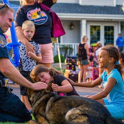 K9 Officer Bear makes new friends at National Night Out