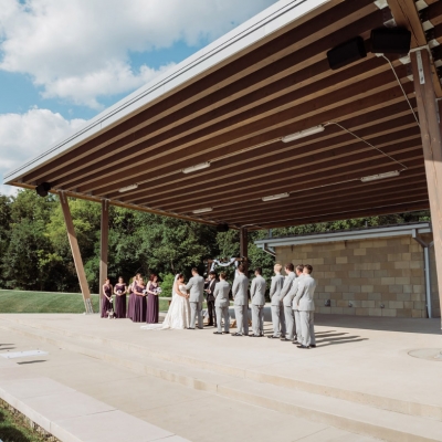 The Amphitheater is a large outdoor space perfect for weddings, concerts and other marquee events.